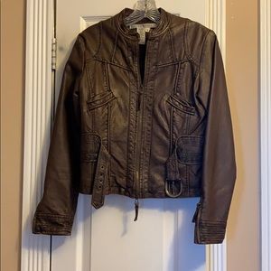 Max Studio faux leather Moto jacket. S. Never worn